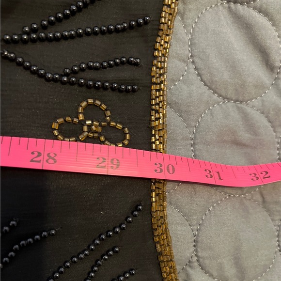VTG Papell Boutique Evening Beaded Sequin Silk Party Cocktail Top Tunic  Holiday - Picture 9 of 10
